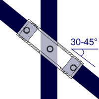 Mengazzi Rohrverbinder Geländer-Kniestück V05